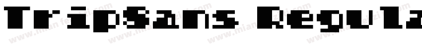 TripSans RegularTrueType字体转换